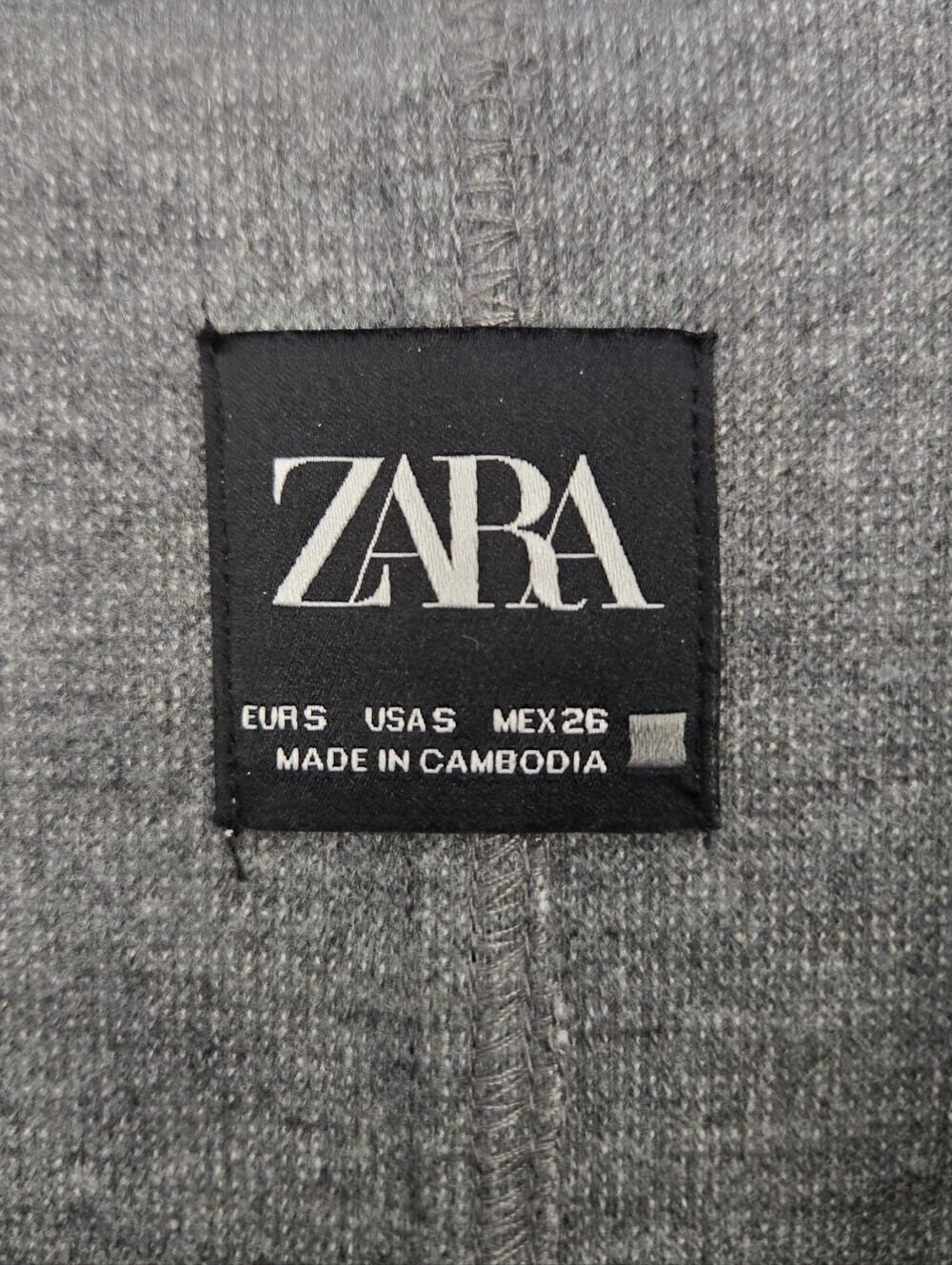 Zara Gray Longline Open Front Coat | Size Small - Picture 4 of 4